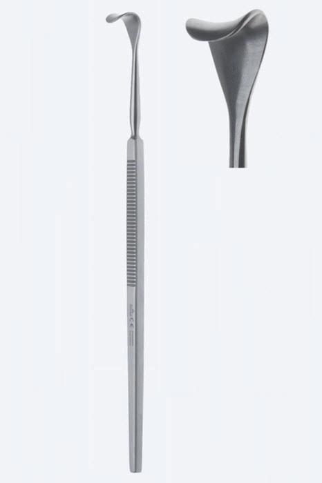 Гачок (ретрактори) для повік Desmarres, з ручкою для захвата, розмір леза 11 x 14 мм, загальна довжина 160 мм. Бренд - Asanus Medizintechnik Gmb, Німеччина